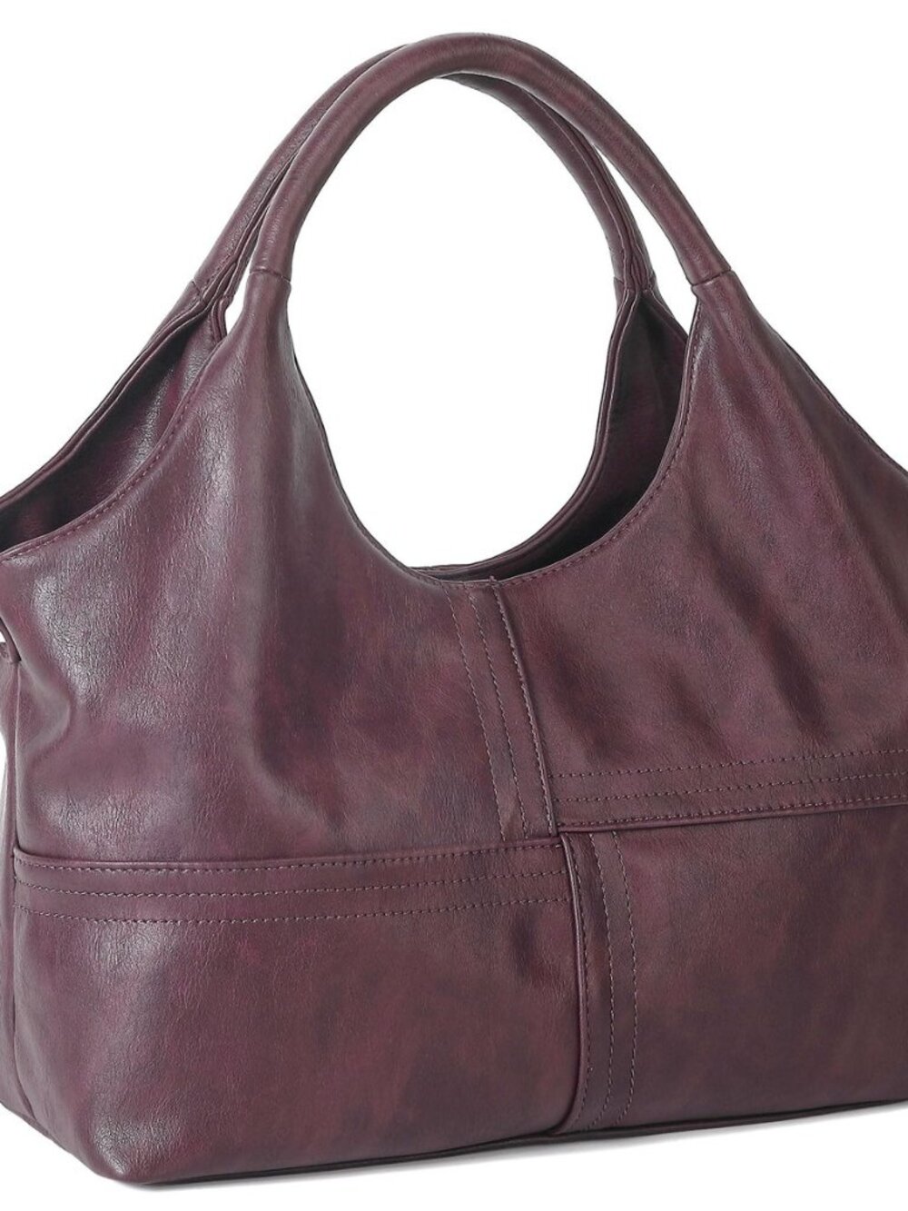 Medium Vegan Leather Purses for Women with Detachable Satchel Strap, Ladies